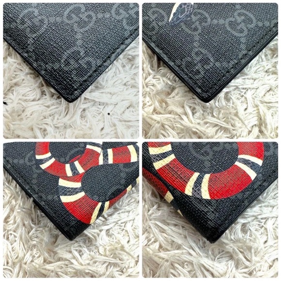 Gucci Black and Red Snake Wallet - Picture 8 of 11